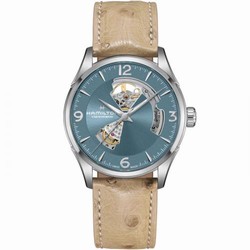 Hamilton Jazzmaster Open Heart Stainless Steel / Blue H32705842