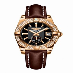 Breitling Galactic 36 Automatic Rose Gold / Diamond / Volcano Black / Calf H3733053.BA54.416X