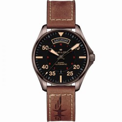 Hamilton Khaki Pilot Day Date PVD / Black H64605531