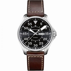 Hamilton Khaki Aviation Pilot Day Date Quartz Black H64611535