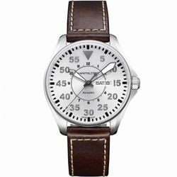 Hamilton Khaki Aviation Pilot Day Date Quartz Silver H64611555