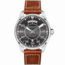 Hamilton Khaki Pilot Day Date Grey / Strap H64615585