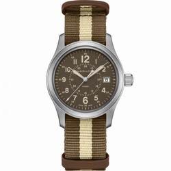 Hamilton Khaki Field Quartz 38 Stainless Steel / Brown / NATO H68201093