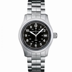 Hamilton Khaki Field Quartz 38 Stainless Steel / Black / Bracelet H68411133