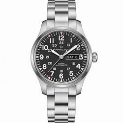 Hamilton Khaki Field Day Date Auto Stainless Steel / Black / Bracelet H70535131