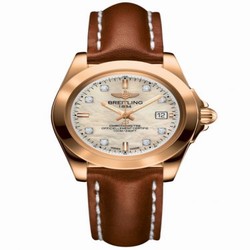 Breitling Galactic 32 Sleek Edition Rose Gold / Pearl Diamond / Calf H7133012.A803.406X