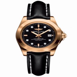 Breitling Galactic 32 Sleek Edition Rose Gold / Trophy Black Diamond / Calf H7133012.BF64.408X