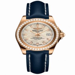 Breitling Galactic 32 Sleek Edition Rose Gold / Diamond / Pearl / Calf H7133053.A802.116X