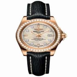 Breitling Galactic 32 Sleek Edition Rose Gold / Diamond / Pearl Diamond / Sahara H7133053.A803.208X