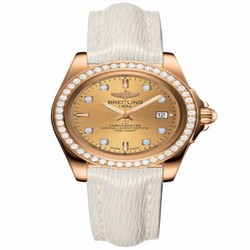 Breitling Galactic 32 Sleek Edition Rose Gold / Diamond / Golden Sun Diamond / Sahara H7133053.H550.235X