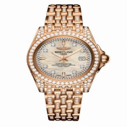 Breitling Galactic 32 Sleek Edition Rose Gold / Diamondworks / Pearl Diamond / Bracelet H7133063.A804.792T