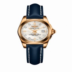 Breitling Galactic 29 Rose Gold / Pearl Diamond / Calf H7234812.A792.486X