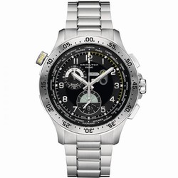Hamilton Khaki Pilot Chrono Worldtimer Bracelet H76714135