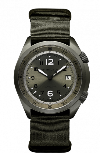 Hamilton Khaki Pilot Pioneer Alu Olive Green Auto H80405865