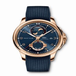 IWC Portugieser Yacht Club Moon & Tide Red Gold / Blue / Rubber IW3440-01