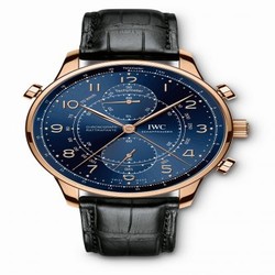 IWC Portuguese Chrono-Rattrapante Red Gold / Blue / Boutique Milano IW3712-15