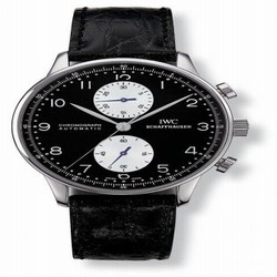IWC Portuguese Chrono-Automatic Stainless Steel / Reverse Panda IW3714-04