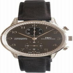 IWC Portugieser Chrono-Automatic White Gold / Black / Diamond IW3714-26