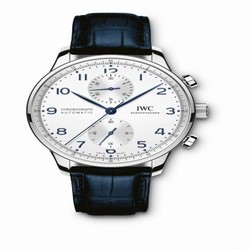 IWC Portugieser Chronograph Stainless Steel / Silver - Blue IW3716-05