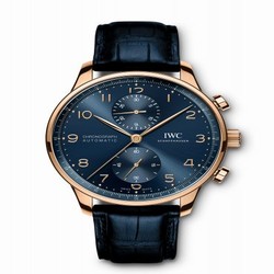 IWC Portugieser Chronograph Red Gold / Blue / Boutique Edition IW3716-14