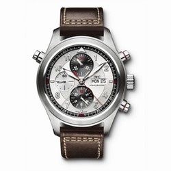IWC Pilot's Watch Spitfire Double Chronograph Stainless Steel / Panda / Strap IW3718-06