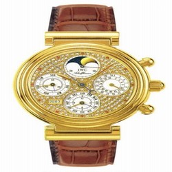 IWC Da Vinci Perpetual Yellow Gold / Paved / German IW3750-15