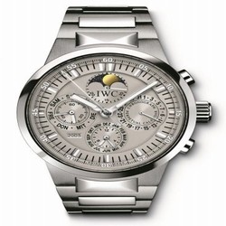 IWC GST Perpetual Calendar Stainless Steel / Grey / Italian IW3756-06