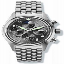 IWC Pilot's Watch Spitfire Chronograph Perpetual Calendar Stainless Steel / Black / Sincere IW3757-04
