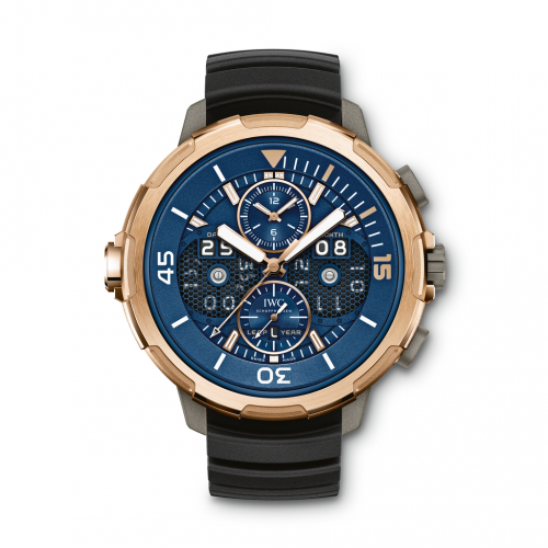 IWC Aquatimer Perpetual Calendar Digital Date-Month Titanium / Red Gold / Blue IW3794-02
