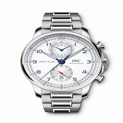 IWC Portugieser Yacht Club Chronograph Stainless Steel / Silver / Bracelet IW3907-02