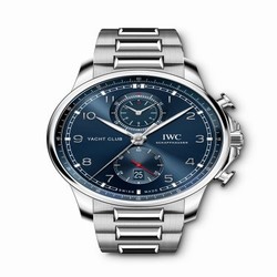 IWC Portugieser Yacht Club Chronograph Stainless Steel / Blue / Bracelet IW390701