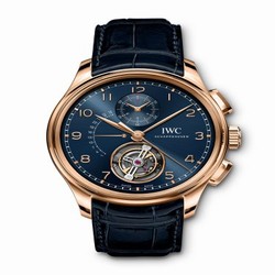 IWC Portugieser Tourbillon Retrograde Chronograph Armor Gold / Blue / Boutique Edition IW3940-05