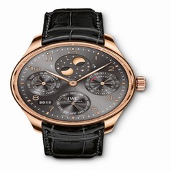 IWC Portugieser Perpetual Calendar Double Moon Red Gold / Ardoise IW5034-04