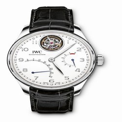 IWC Portugieser Tourbillon Mystere Retrograde Platinum / Silver IW5046-01