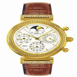 IWC Da Vinci Perpetual Yellow Gold / Diamond / White / French IW8153-04