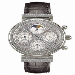 IWC Da Vinci Perpetual White Gold / Diamond / Paved / German IW8153-13