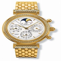 IWC Da Vinci Perpetual Yellow Gold / Diamond / White / German / Bracelet IW9253-01