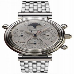 IWC Da Vinci Perpetual Rattrapante Platinum / Silver / Italian / Bracelet IW9254-06