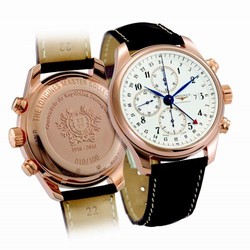 Longines Master Collection 44 Chronograph Pink Gold / Silver-Arabic / Alligator / 100th anniversary of the Republic of Portugal L2.740.8.73.3