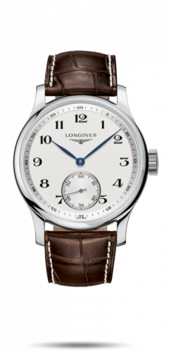 Longines Master Collection 47.5 Small Seconds Stainless Steel / Silver-Arabic / Alligator XL L2.840.4.78.5