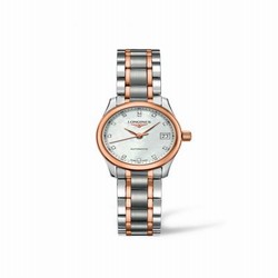 Longines Master Collection Date 25.5 Two Tone Pink L2.128.5.89.7