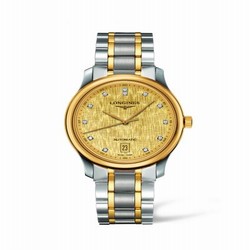 Longines Master Collection Date 38.5 Two Tone Linen L2.628.5.38.7