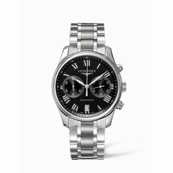 Longines Master Collection Chronograph 40 Stainless Steel / Black - Roman / Bracelet L2.629.4.51.6