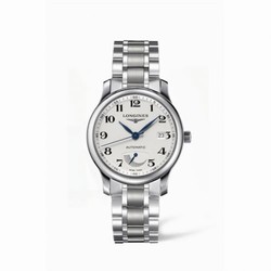 Longines Master Collection 38.5mm Power Reserve Stainless Steel / Silver-Arabic / Bracelet L2.708.4.78.6