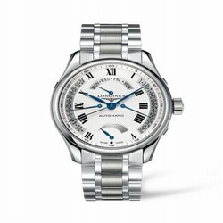 Longines Master Collection 44 Retrograde Power Reserve Stainless Steel / Silver-Roman / Bracelet L2.716.4.71.6