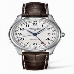 Longines Master Collection 42 24h Stainless Steel / Silver-Arabic / Alligator L2.718.4.78.5