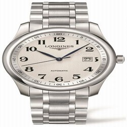 Longines Master Collection 40 Date Stainless Steel / Silver-Arabic / Bracelet L2.793.4.78.6