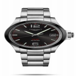 Longines Conquest V.H.P. 41 Stainless Steel / Ceramic / Black / Bracelet L3.719.4.56.6