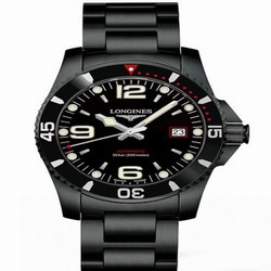 Longines HydroConquest 41 Automatic PVD / Black / Bracelet / Japan L3.742.2.56.6