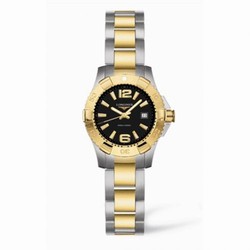 Longines Hydroconquest Quartz 25 Two Tone Black L3.147.3.56.7